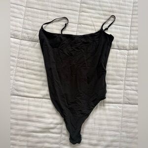 SkimsBlack Spaghetti Strap Bodysuit